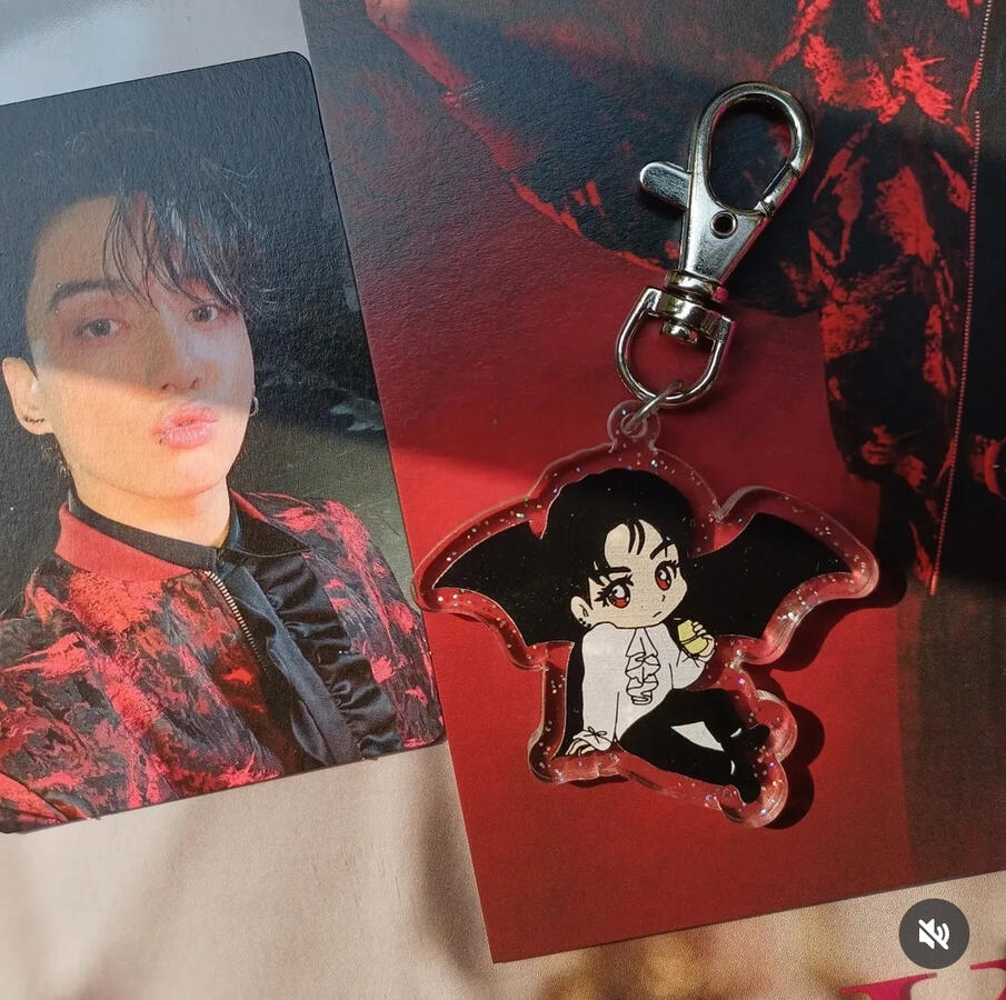 VAMPKOO ACRYLIC KEYCHAIN (₹280/$3.50)